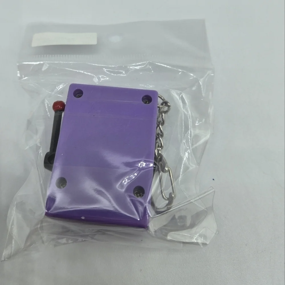 Mini Slot Casino Toy Keychain Purple